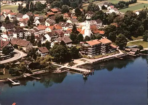 Seeshaupt Fliegeraufnahme Panorama Starnberger See Kat. Seeshaupt