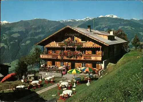 Zell Ziller Tirol Alpengasthof Enzianhof  Kat. Zell am Ziller