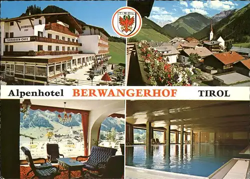 Berwang Tirol Alpenhotel Bergwangerhof Wappen Kat. Berwang