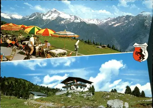 Mayrhofen Zillertal Haus Bergrast Wappen Kat. Mayrhofen