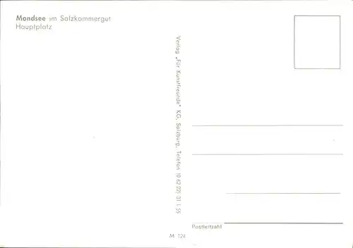 Mondsee Salzkammergut Hauptplatz Kat. Mondsee