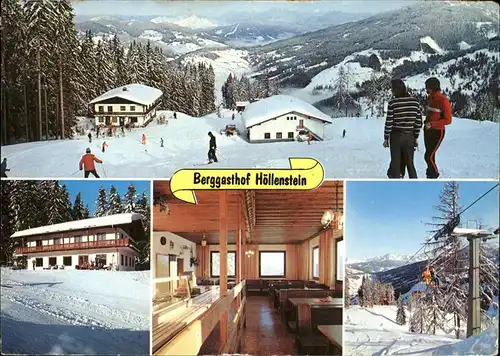 Wagrain Salzburg Berggasthof Hoellenstein Ski Kat. Wagrain