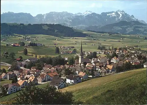Gais AR Panorama mit Alpstein Saentis / Gais /Bz. Mittelland