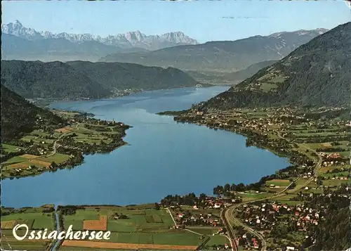 Steindorf Ossiacher See Fliegeraufnahme See Stiegl Bodendorf Ossiach / Steindorf am Ossiacher See /Oberkaernten