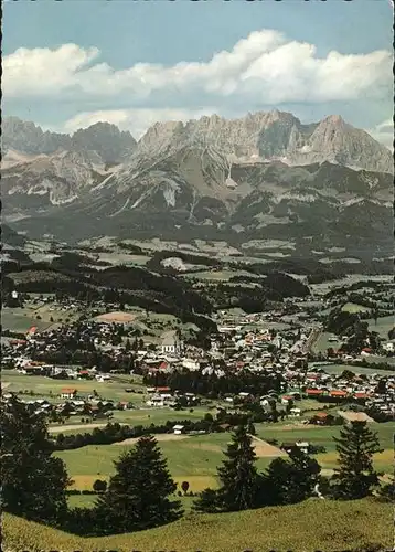 Kitzbuehel Tirol Panorama mit Wilden Kaiser Kat. Kitzbuehel