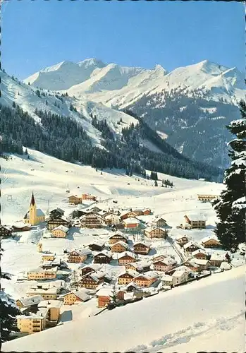 Berwang Tirol Panorama im Schnee Kat. Berwang