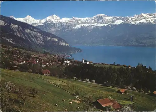 Sigriswil Panorama Thunersee Eiger Moench Jungfrau Kat. Sigriswil