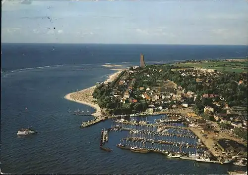 Laboe Fliegeraufnahme Panorama Hafen Marine Ehrenmal Kat. Laboe