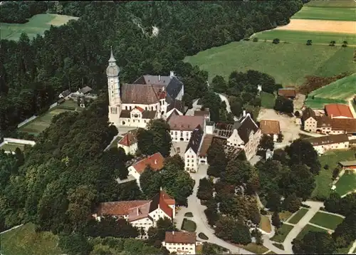 Kloster Andechs Fliegeraufnahme  Kat. Andechs