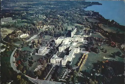 Genf GE Fliegeraufnahme Palais des Nations  Kat. Genf