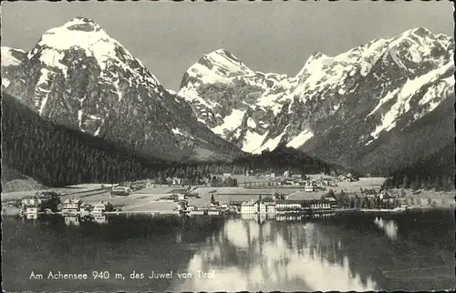 Achensee Panorama am See Berge Kat. Eben am Achensee