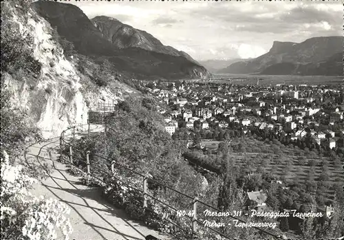 Merano Suedtirol Panorama Tappeinerweg Kat. Merano