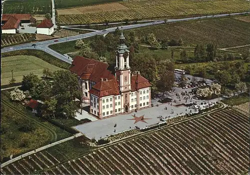 Birnau Kloster Fliegeraufnahme Barockjuwel am Bodensee Kat. Uhldingen Muehlhofen