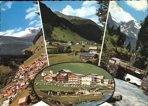 Lanersbach Panorama Hintertux Bach Kat. Finkenberg