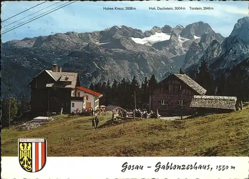 Gosau Oberoesterreich Gablonzerhaus Wappen Kat. Gosau Salzkammergut