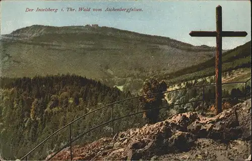 Inselsberg Schmalkalden vom Aschbergfelsen Kat. Schmalkalden