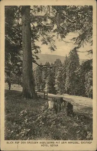 Inselsberg Schmalkalden Gasthof Hotel Gotha Kat. Schmalkalden