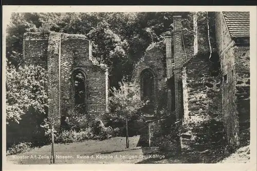 Nossen Kloster Alt Zella Ruine Kapelle Kat. Nossen