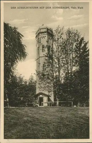 Schneekopf Aussichtsturm Kat. Oberhof Thueringen