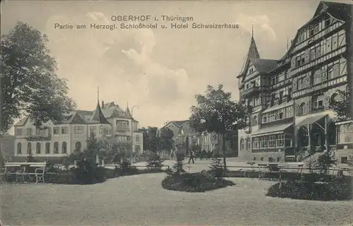 Oberhof Thueringen Herzogl. Schlosshotel Hotel Schweizerhaus Kat. Oberhof Thueringen
