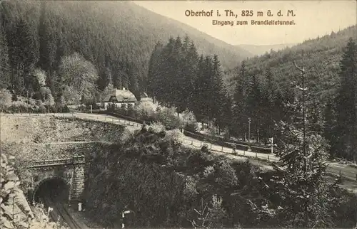 Oberhof Thueringen Eingang Brandleitetunnel Kat. Oberhof Thueringen