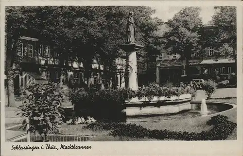 Schleusingen Marktbrunnen Kat. Schleusingen