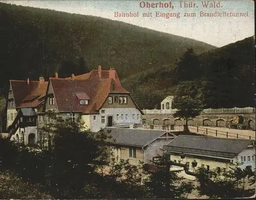 Oberhof Thueringen Bahnhof Eingang Brandleitetunnel Kat. Oberhof Thueringen