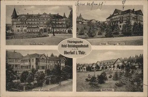 Oberhof Thueringen Hotel Thueringer Wald Golf Hotel Schloss Hotel Hotel Kurhaus Kat. Oberhof Thueringen