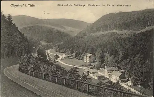 Oberhof Thueringen Gehlberger Muehle Tal der wilden Gera Kat. Oberhof Thueringen