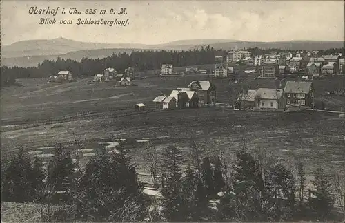 Oberhof Thueringen Blick vom SChlossbergkopf Kat. Oberhof Thueringen