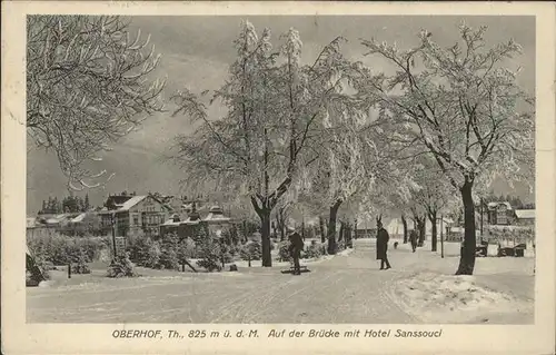 Oberhof Thueringen Hotel Sanssouci Kat. Oberhof Thueringen