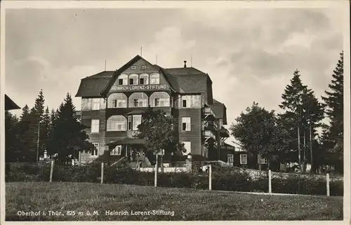 Oberhof Thueringen Heinrich Lorenz Stiftung Kat. Oberhof Thueringen