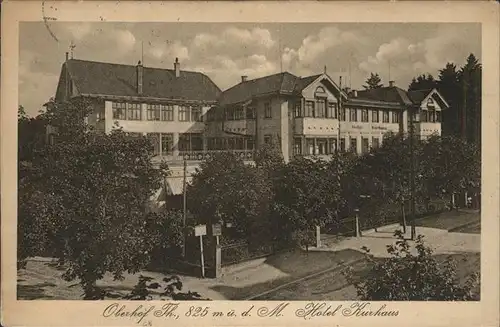 Oberhof Thueringen Hotel Kurhaus Kat. Oberhof Thueringen