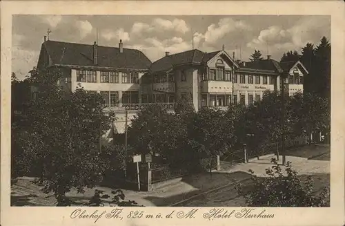 Oberhof Thueringen Hotel Kurhaus Kat. Oberhof Thueringen