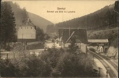 Oberhof Thueringen Bahnhof Lubachtal Kat. Oberhof Thueringen