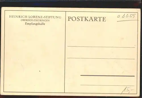 Oberhof Thueringen Heinrich Lorenz Stiftung Empfangshalle Kat. Oberhof Thueringen