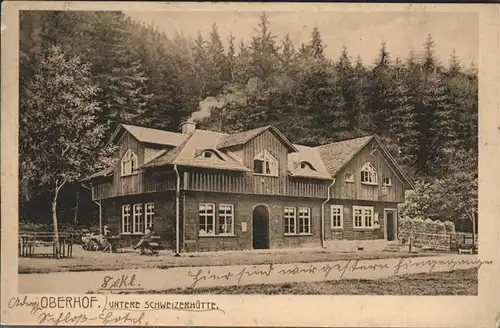 Oberhof Thueringen Untere SChweizerhuette Kat. Oberhof Thueringen