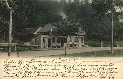 Oberhof Thueringen Untere Schweizerhuette Kat. Oberhof Thueringen