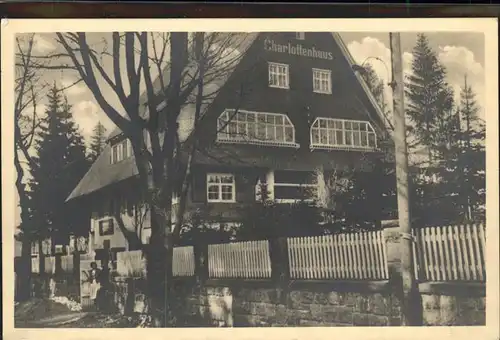 Oberhof Thueringen Charlottenhaus Kat. Oberhof Thueringen