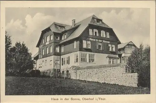 Oberhof Thueringen Haus in der Sonne Kat. Oberhof Thueringen