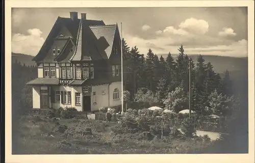 Oberhof Thueringen Kaffee Bobhaus Kat. Oberhof Thueringen