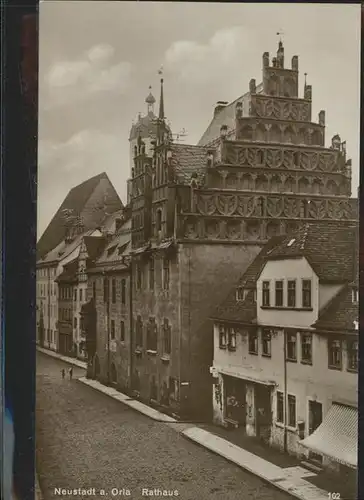 Neustadt Orla Rathaus Kat. Neustadt Orla