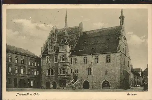 Neustadt Orla Rathaus Kat. Neustadt Orla