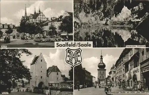 Saalfeld Saale Markt Feengrotten Saaletor Blankenburger Strass Kat. Saalfeld