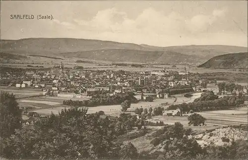 Saalfeld Saale Panorama Kat. Saalfeld