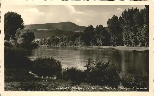 Saalfeld Saale An der Saale mit Kulm Kat. Saalfeld