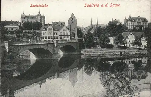 Saalfeld Saale Saalebruecke Kat. Saalfeld