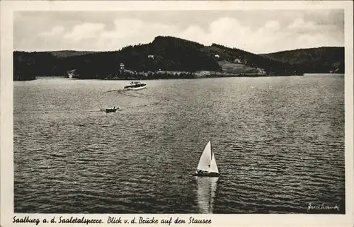 Saalfeld Saale Saaletalsperre mit Stausee Kat. Saalfeld