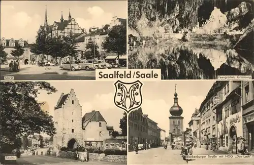 Saalfeld Saale Markt Feengraben Saaltor Blankenburger Tor Kat. Saalfeld
