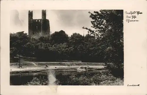 Saalfeld Saale Ruine Hoher Schwarm Kat. Saalfeld